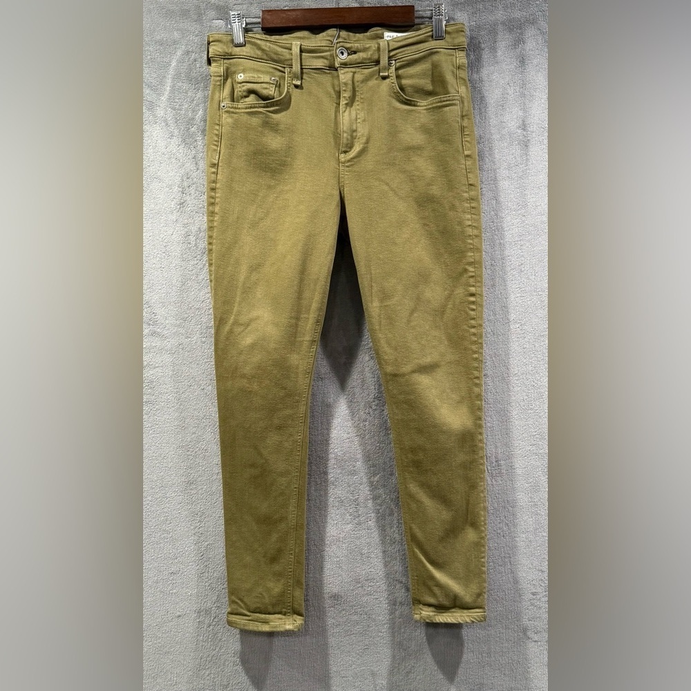Rag & Bone Cate Mid Rise Ankle Skinny Jeans Women Size 30 In Dusky Green
